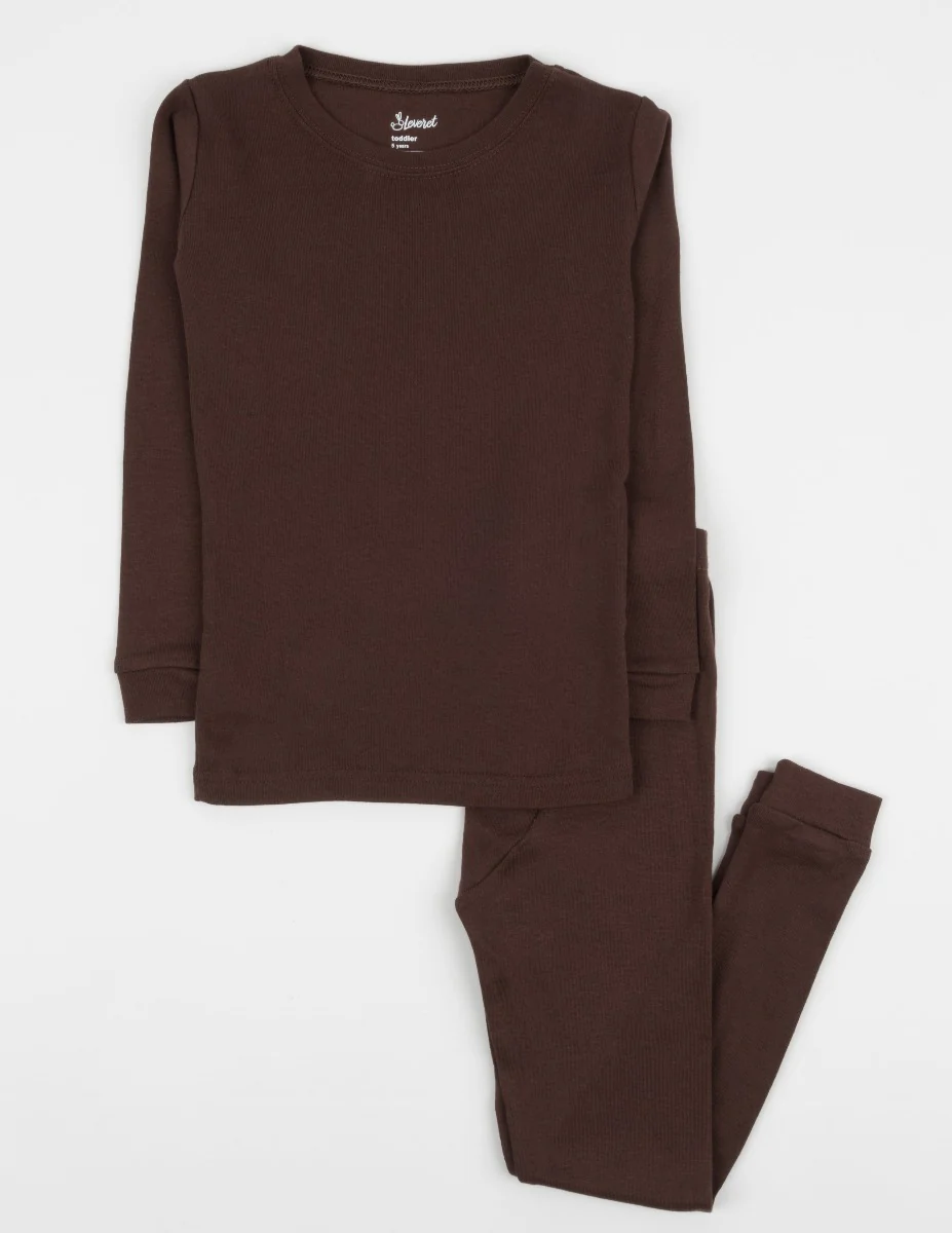 Solid Color Neutral Cotton Pajamas - Image 7