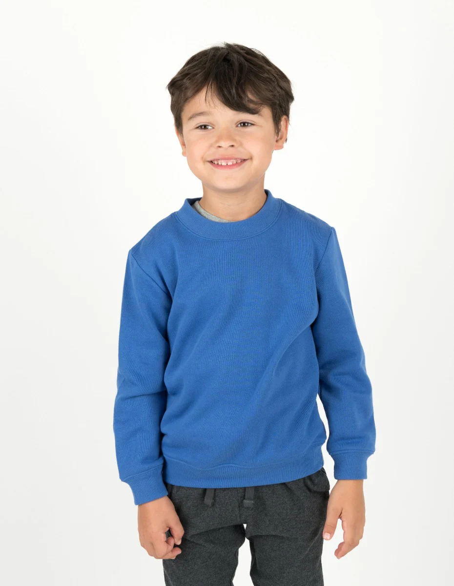 Classic Solid Color Pullover Sweatshirt - Image 10