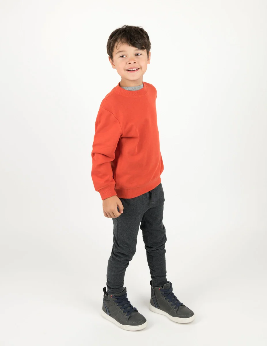 Classic Solid Color Pullover Sweatshirt - Image 7