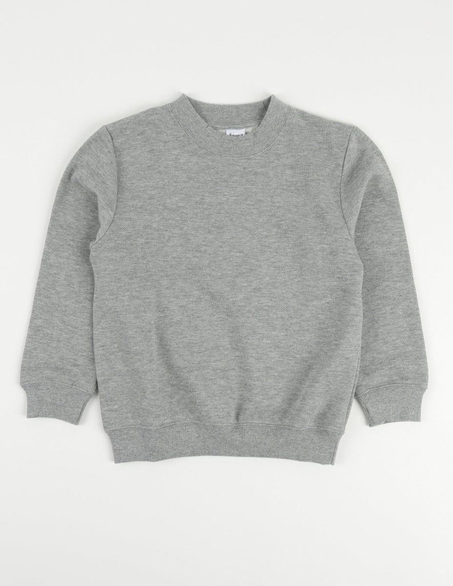 Neutral Solid Color Pullover Sweatshirt - Image 10
