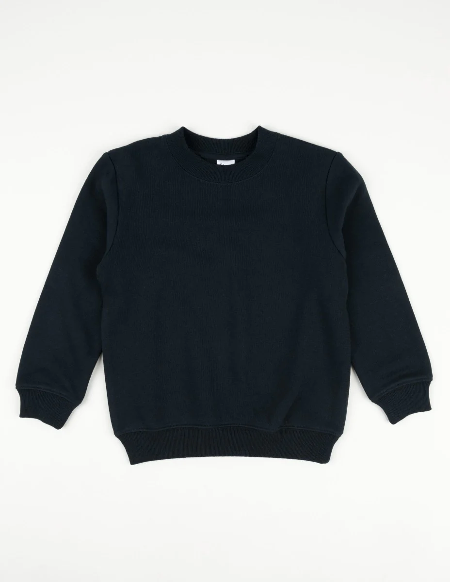 Neutral Solid Color Pullover Sweatshirt - Image 8