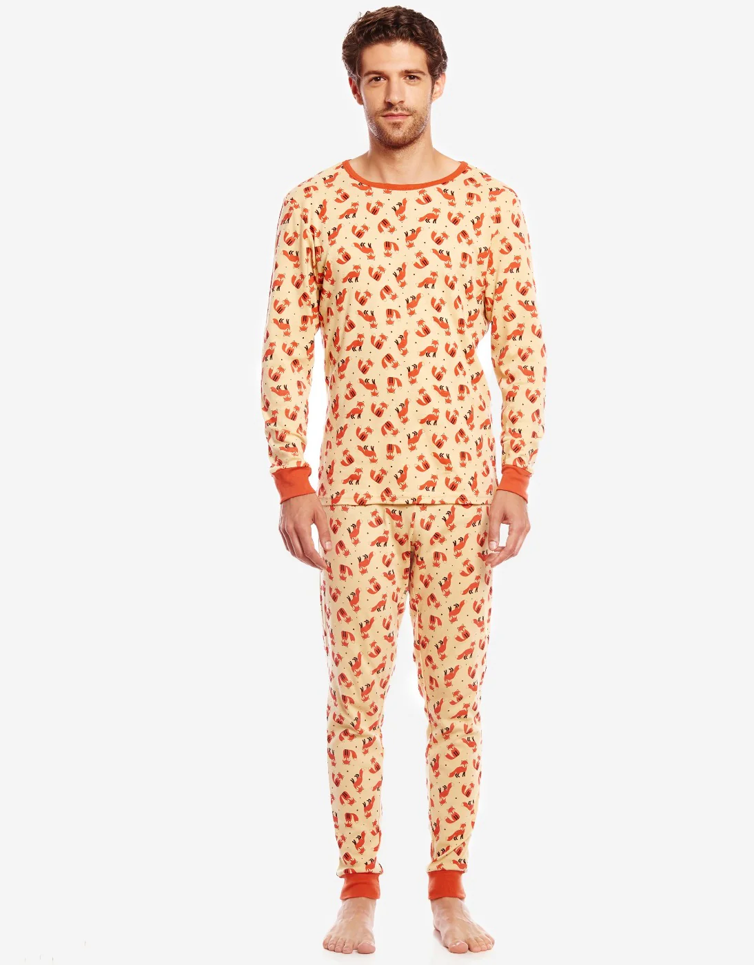 Men's Wild Animals Cotton Pajamas - Image 3