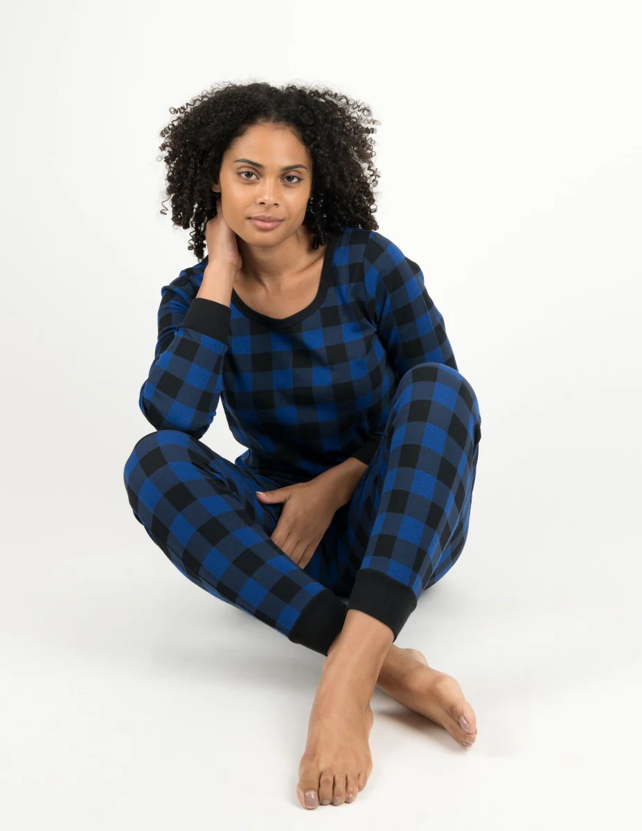 Women's Cotton Plaid Pajamas - Image 11