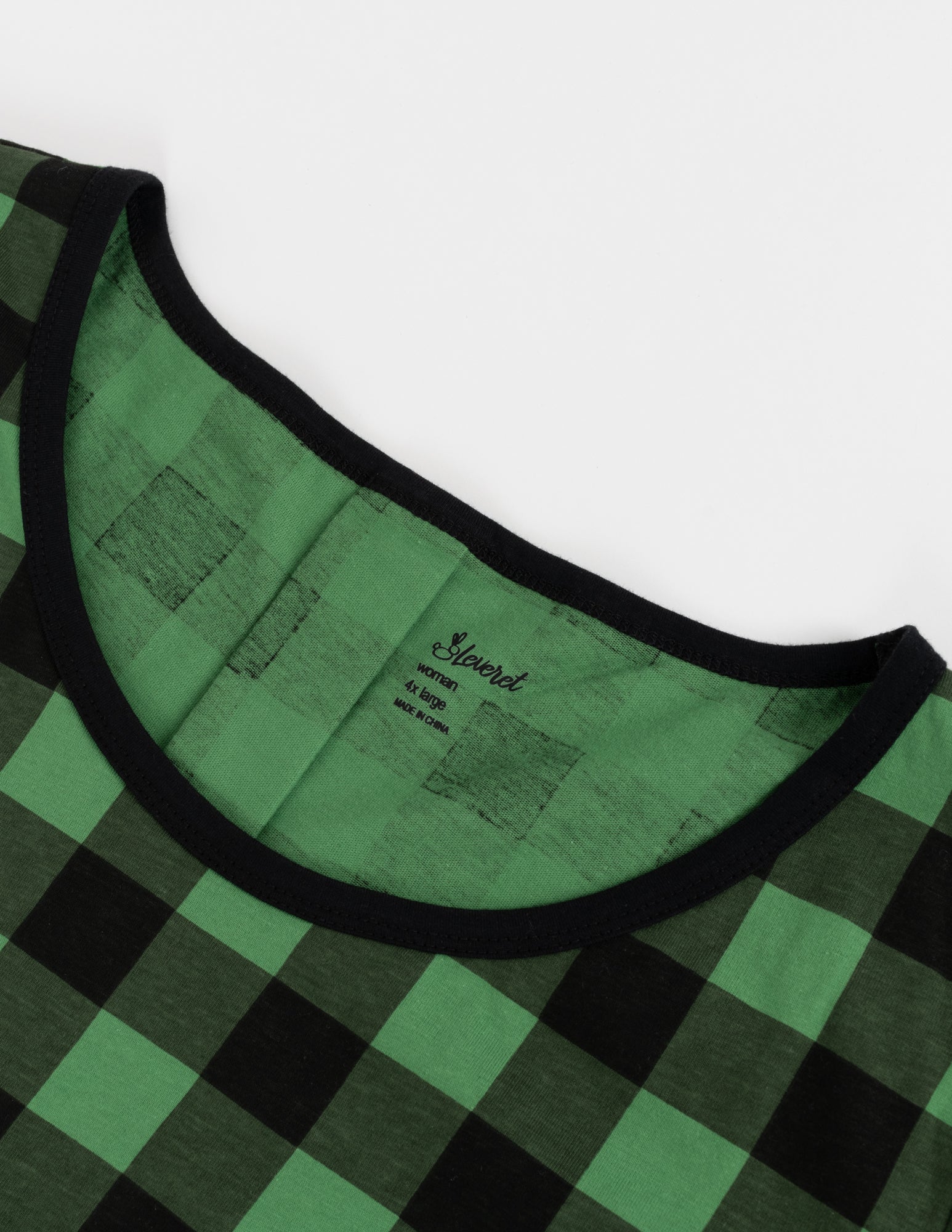 Women's Cotton Plaid Pajamas - Image 4