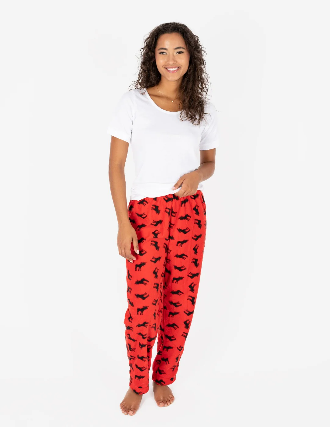 Women's Christmas Fleece Pants - Image 4