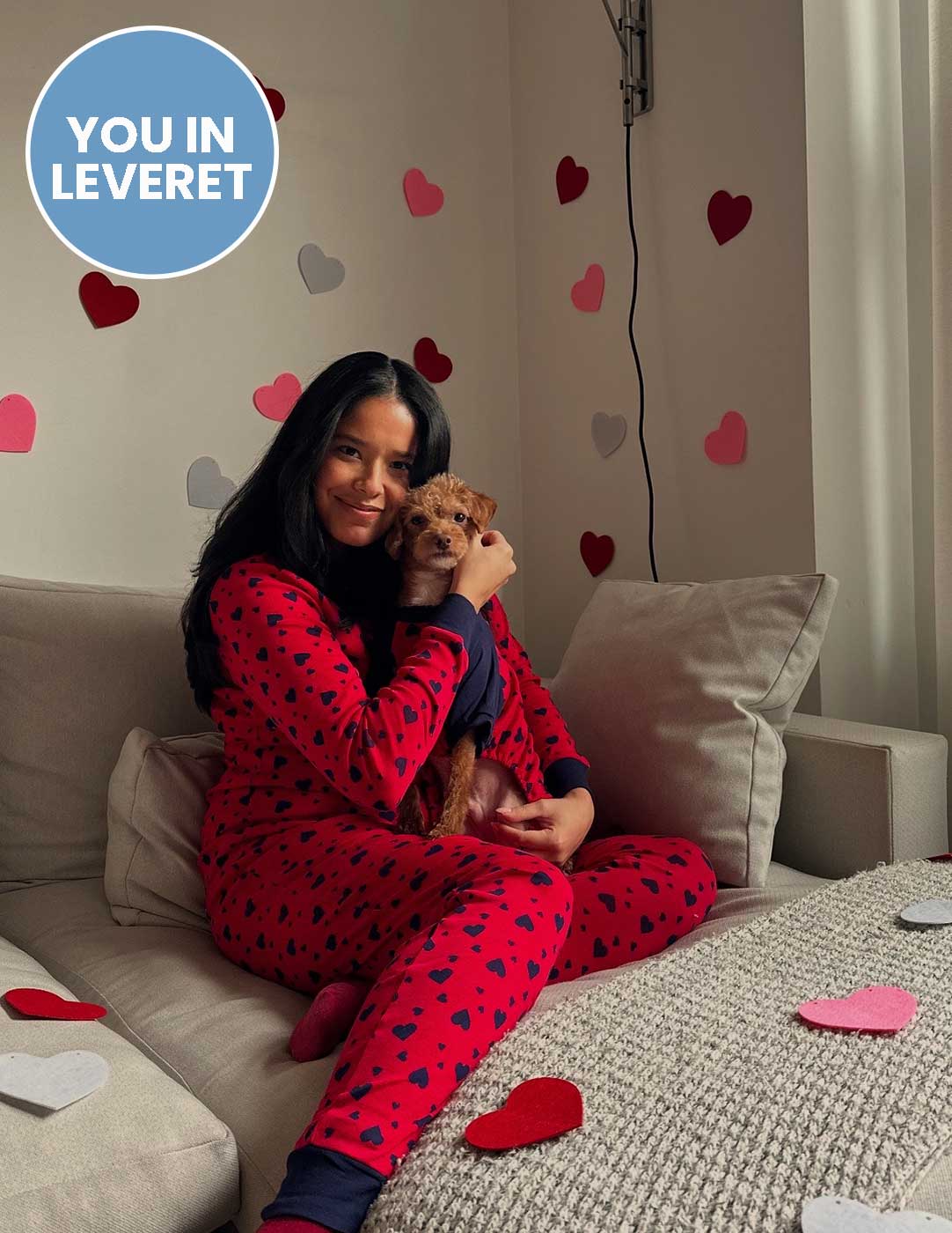 Women's Hearts Cotton Pajamas - Image 4