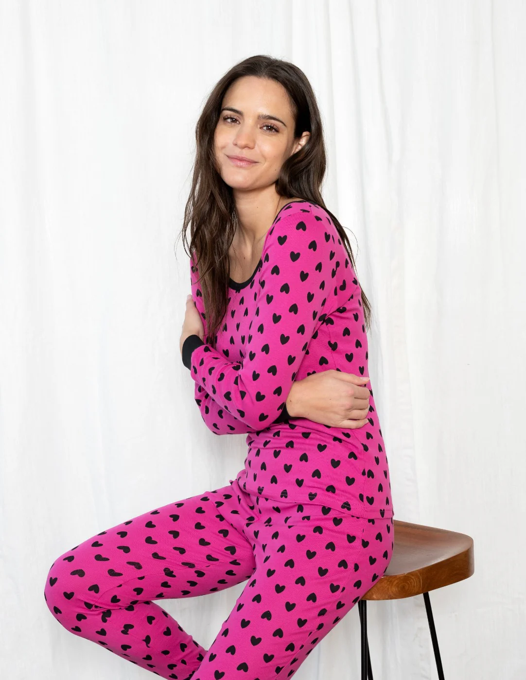 Women's Hearts Cotton Pajamas - Image 7