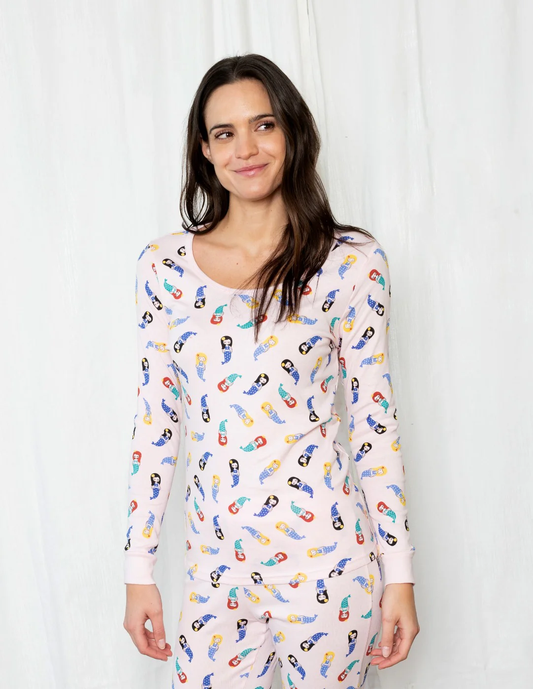 Women's Two Piece Cotton Pajamas - Image 3
