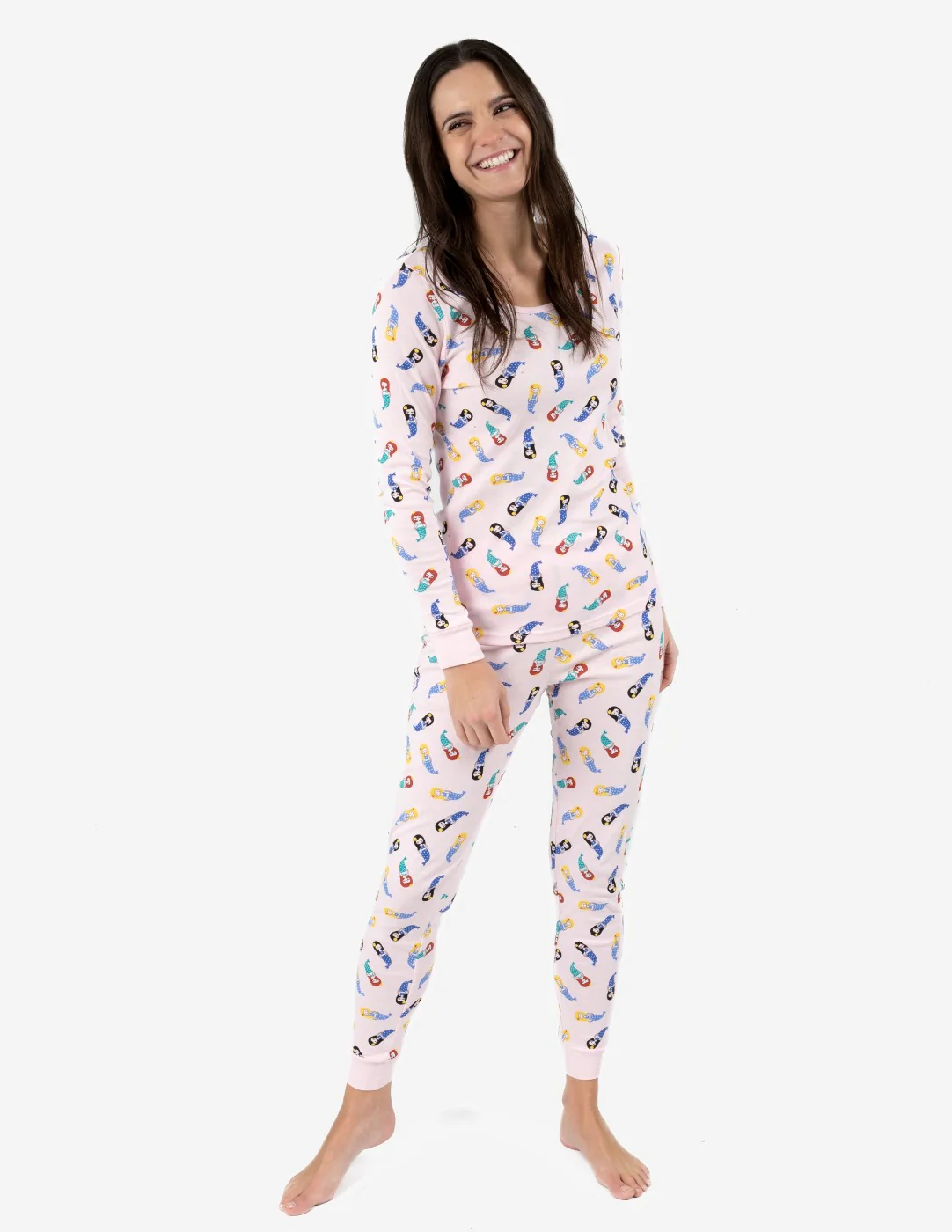 Women's Two Piece Cotton Pajamas - Image 4