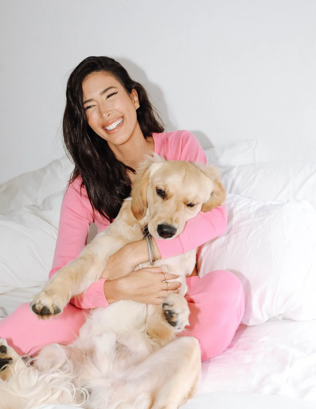 Women's Solid Pink Pajamas - Image 2