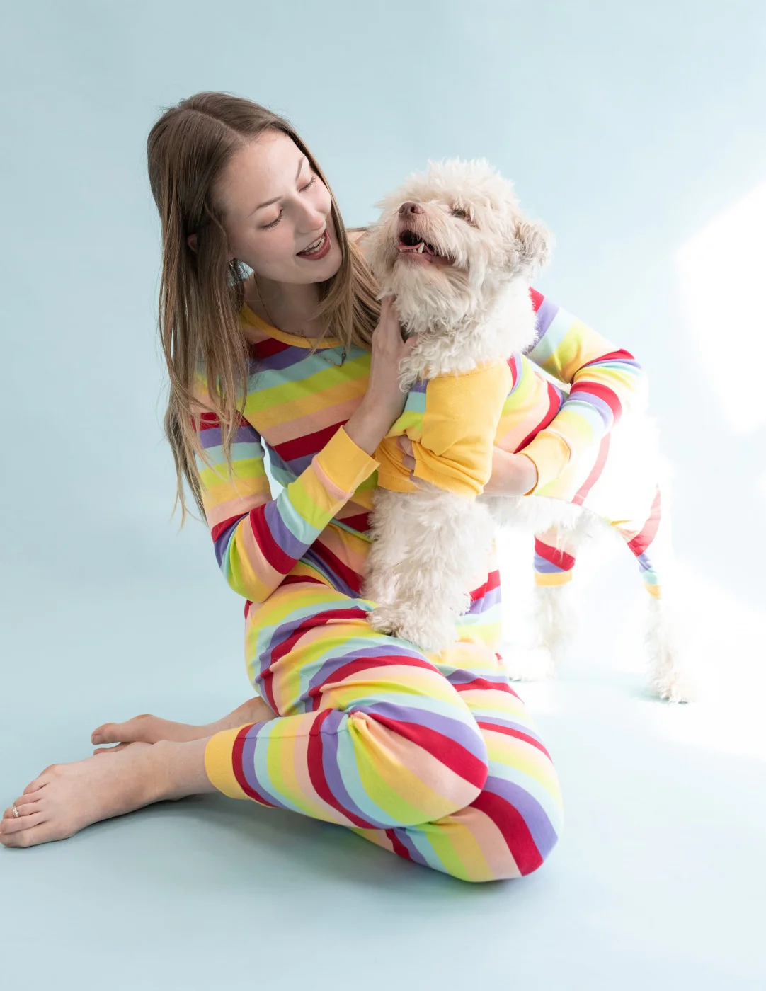 Women's Two Piece Stripes Pajamas - Image 2