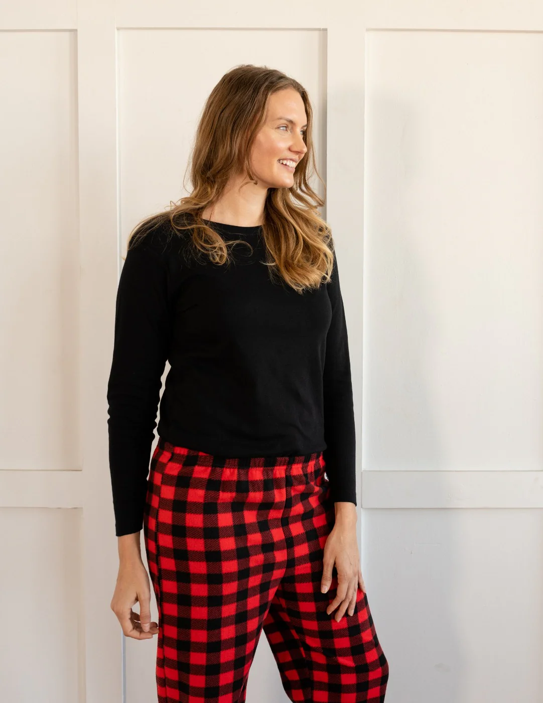 Women's Fleece Plaid Set - Image 3