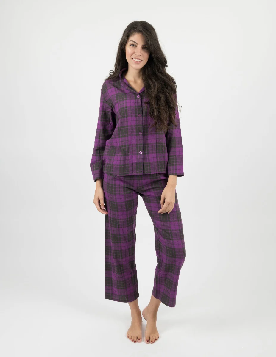 Women's Flannel Plaid Pajamas - Image 10