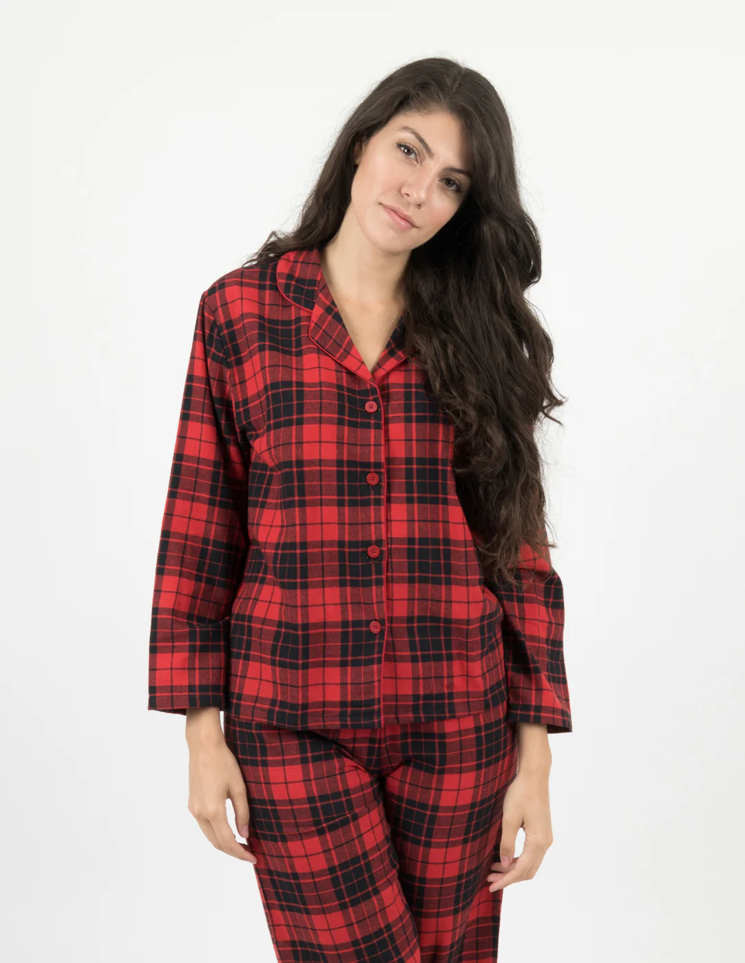 Women's Flannel Plaid Pajamas - Image 3