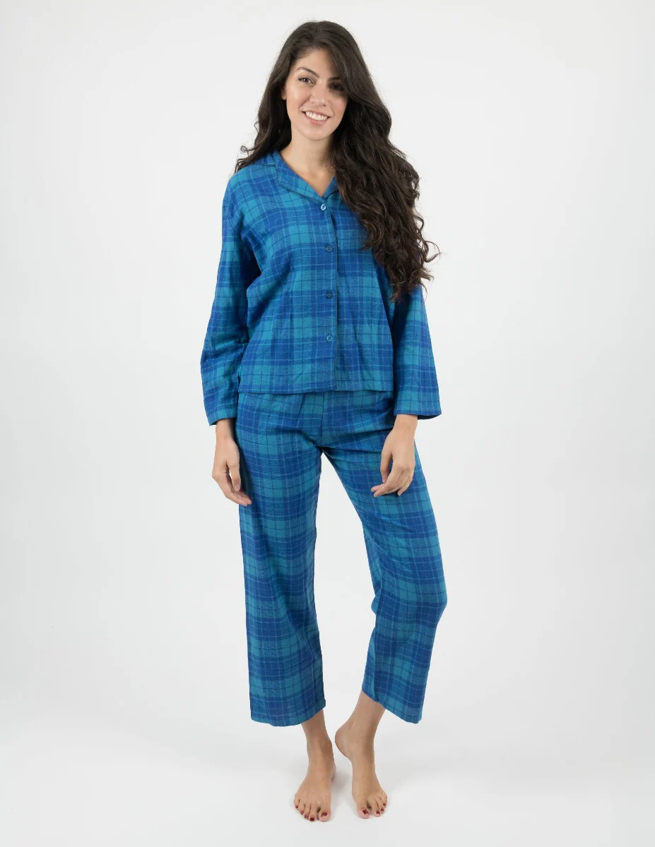 Women's Flannel Plaid Pajamas - Image 6