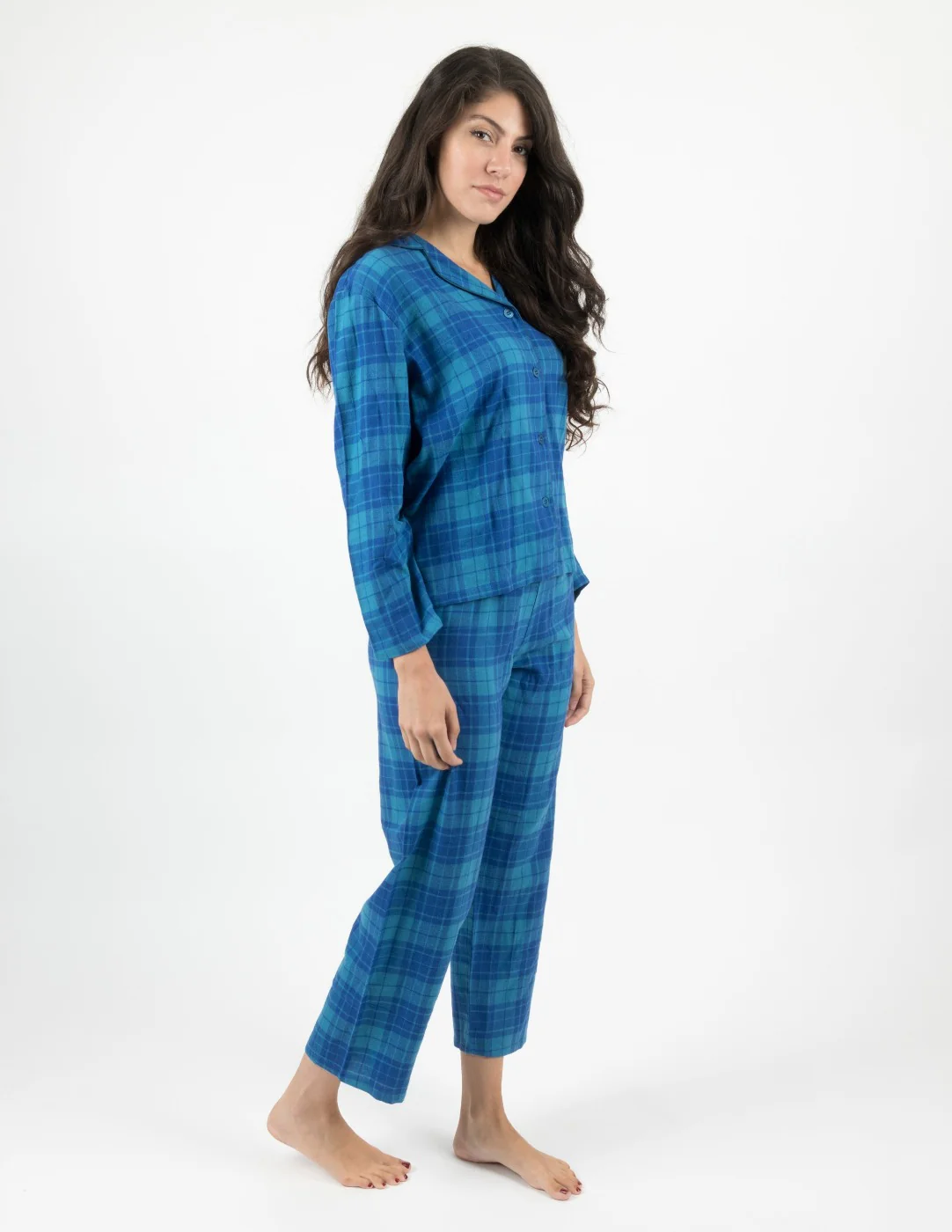 Women's Flannel Plaid Pajamas - Image 7