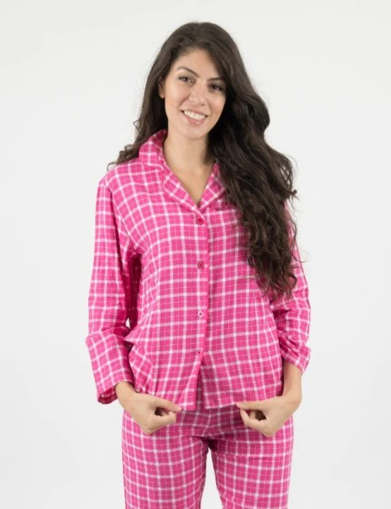 Women's Flannel Plaid Pajamas - Image 8