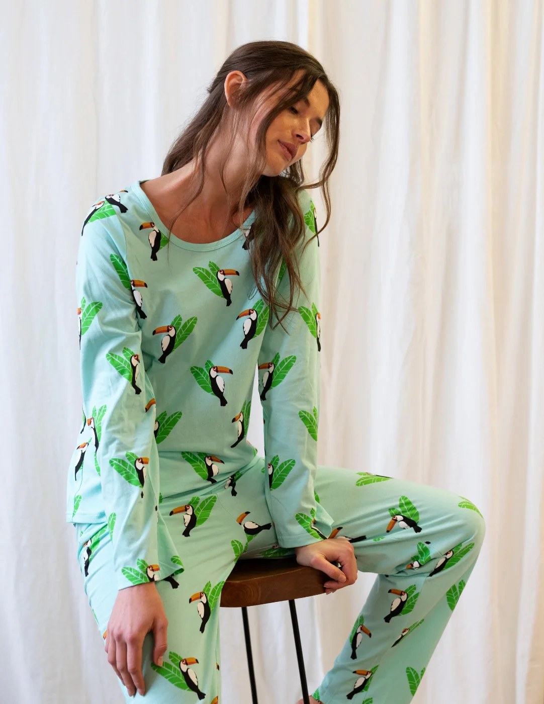 Women's Loose Fit Animal Print Pajamas - Image 3