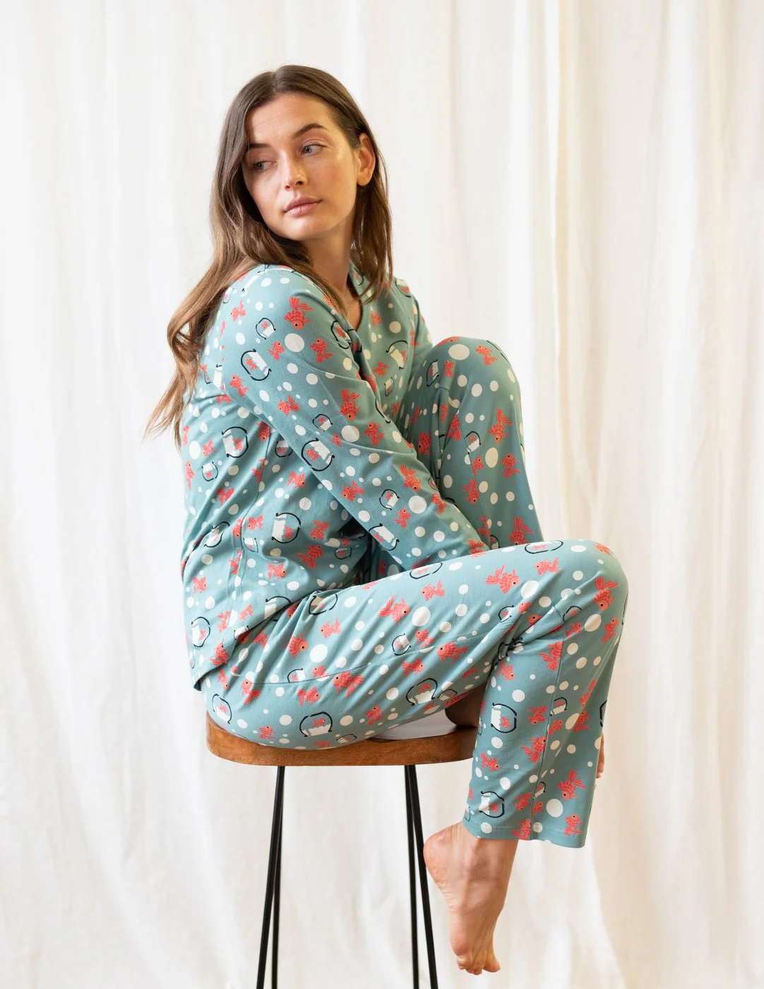 Women's Loose Fit Animal Print Pajamas - Image 5