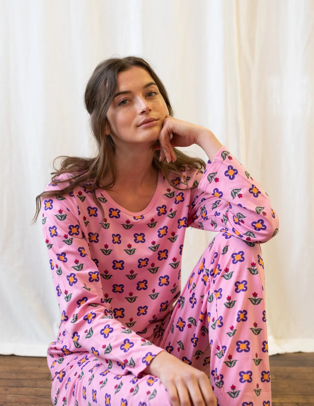 Women's Loose Fit Cotton Pajamas - Image 7