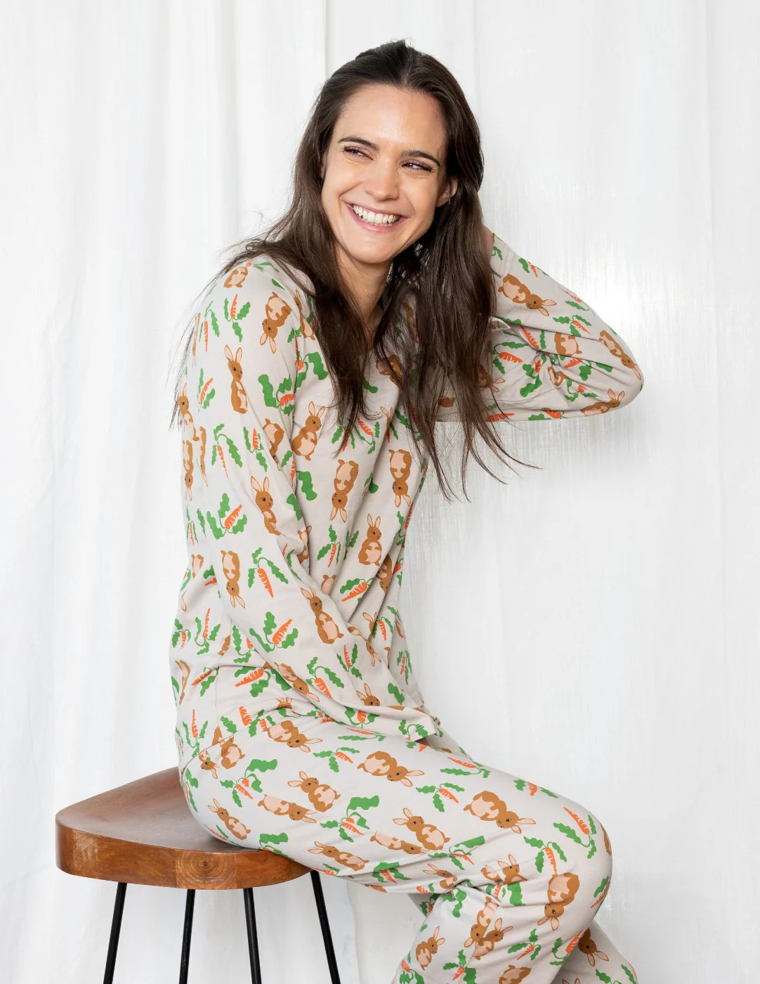 Women's Loose Fit Rabbit Pajamas - Image 4