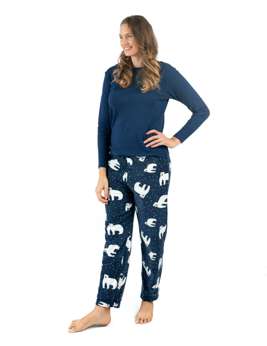 Women's Fleece Polar Bear Set - Image 3