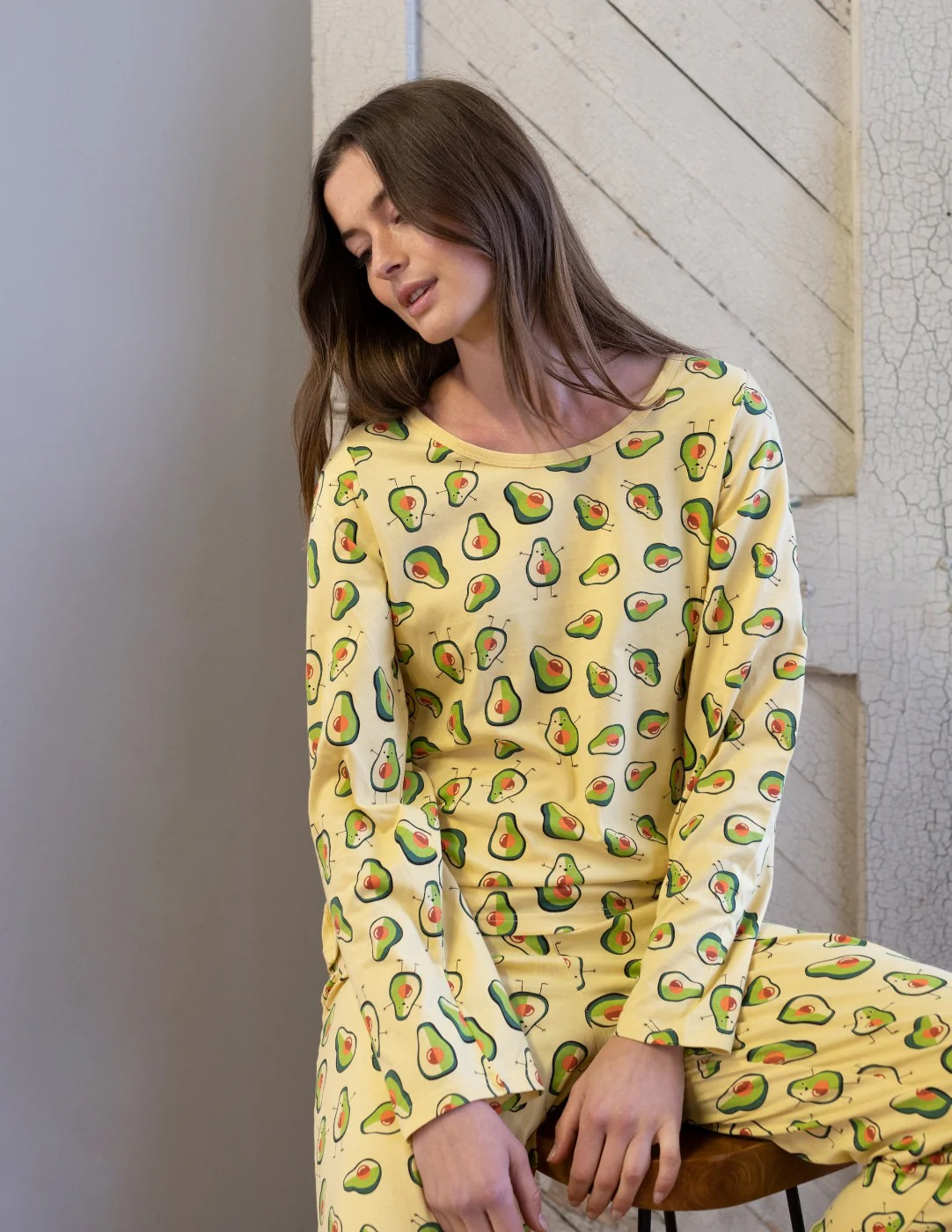 Women's Loose Fit Avocado Pajamas