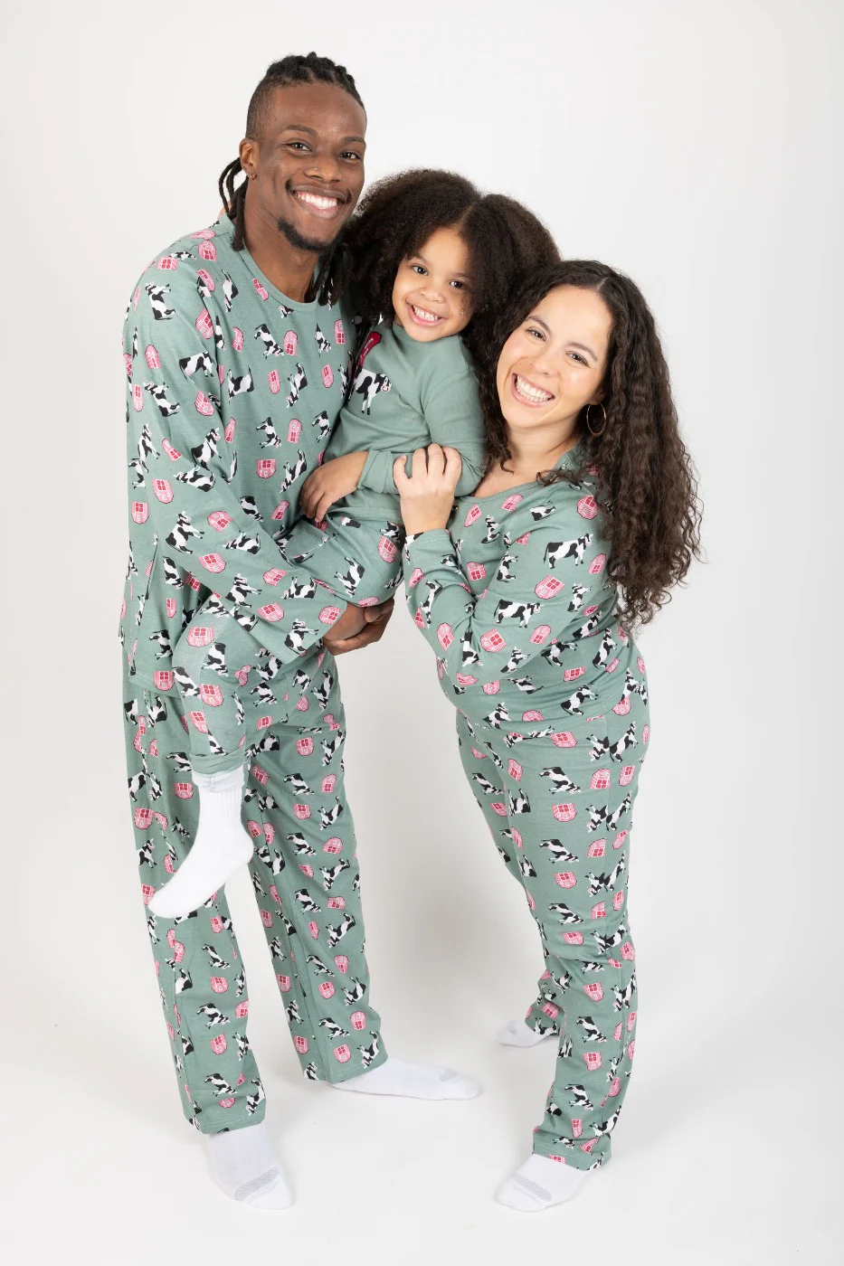 Women's Loose Fit Blue Cow Pajamas - Image 3
