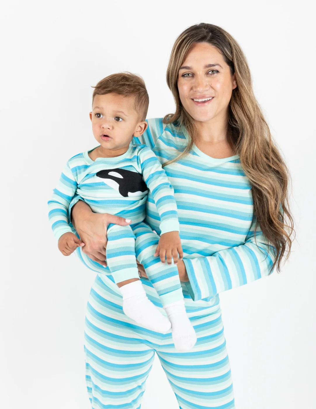 Women's Loose Fit Orca Stripes Pajamas - Image 3