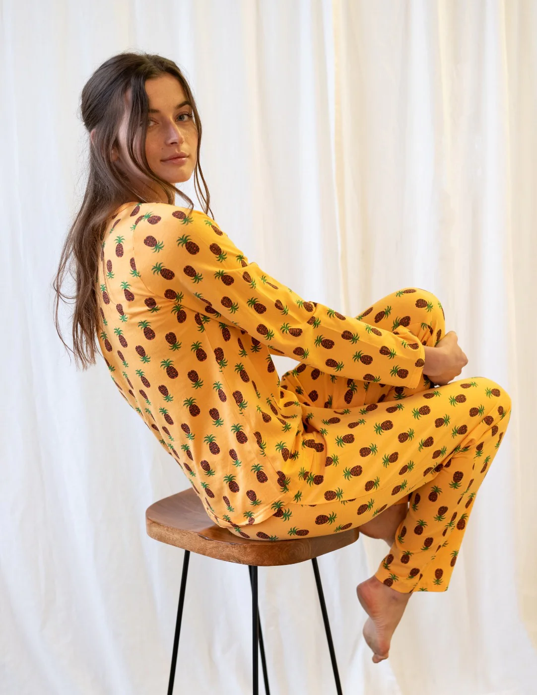 Women's Loose Fit Pineapple Pajamas - Image 2