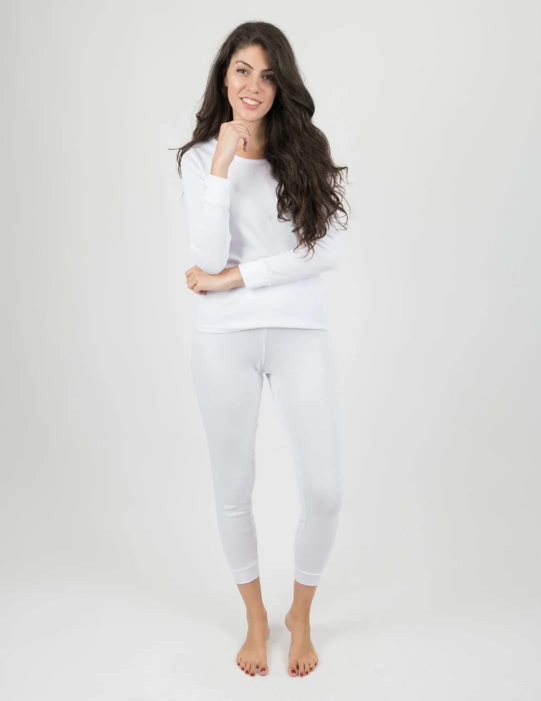 Women's Neutral Solid Color Pajamas - Image 12