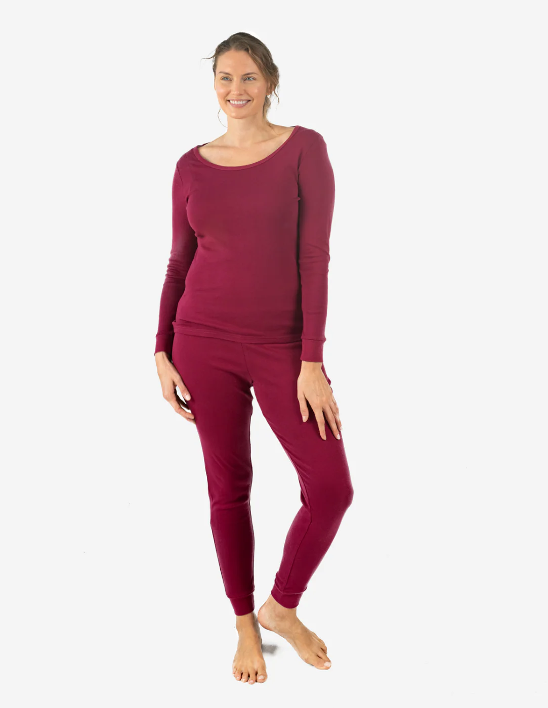Women's Neutral Solid Color Pajamas - Image 16