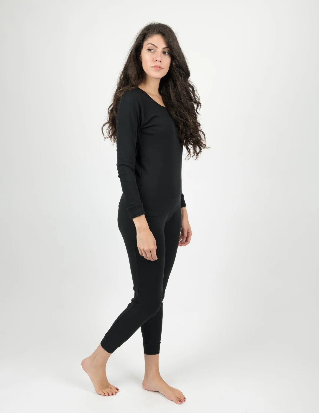 Women's Neutral Solid Color Pajamas - Image 5