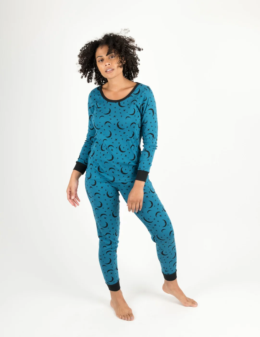 Women's Moon Cotton Pajamas - Image 3