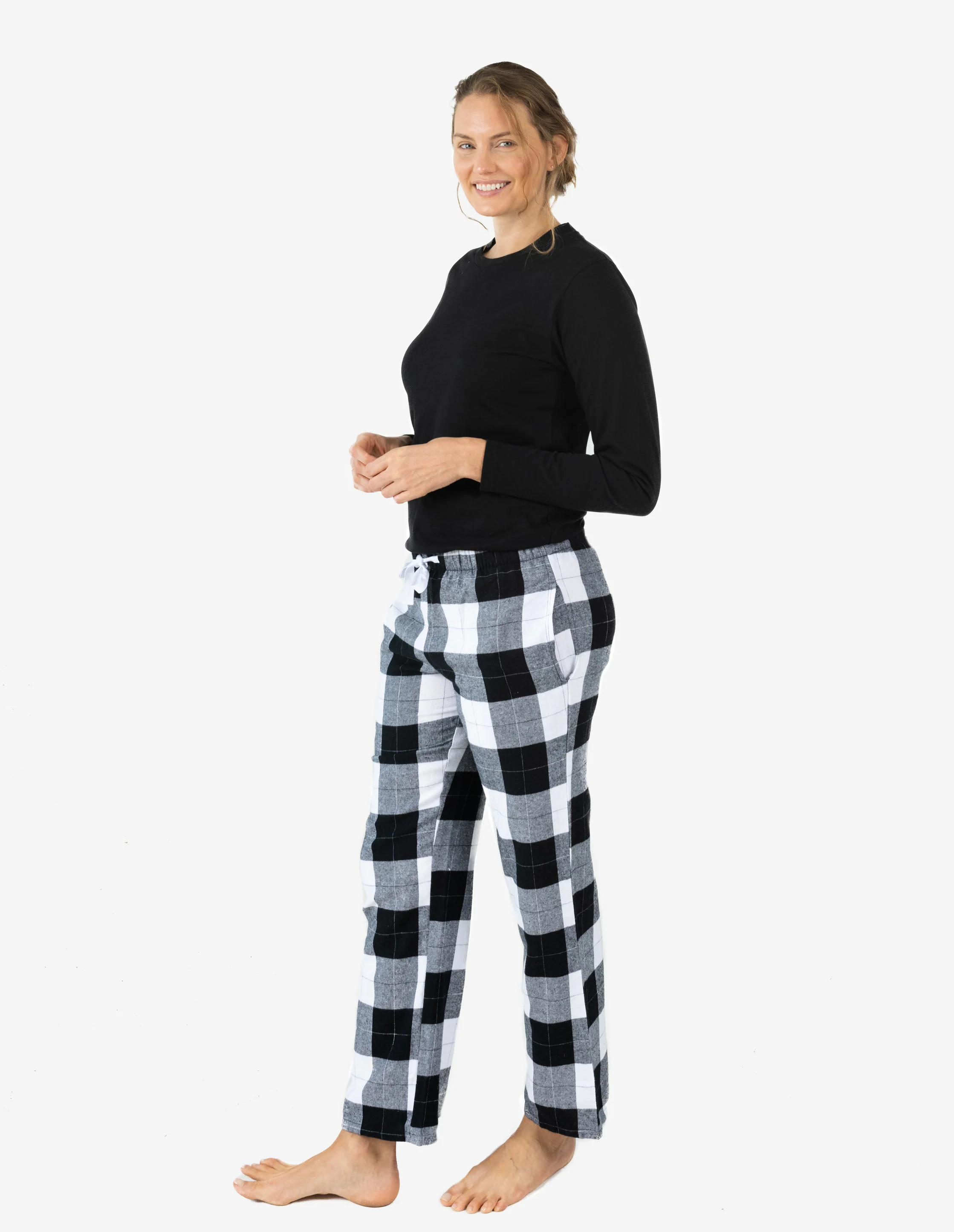 Women's Print Flannel Pajama Sets - Image 6