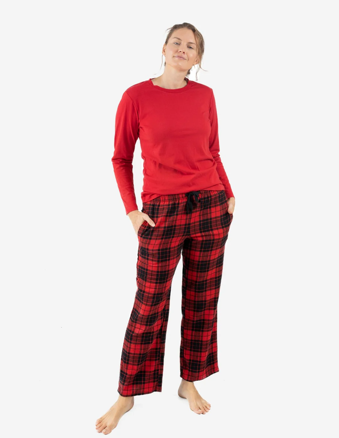 Women's Print Flannel Pajama Sets - Image 8